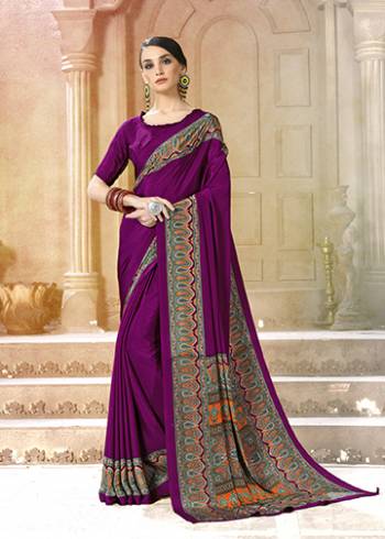For Your Casuals Or Semi-Casuals, Grab This Light Weight Printed?Saree Fabricated On Crepe. Its Fabric IS Soft Towards Skin And Ensures Superb Comfort All Day Long. Buy Now