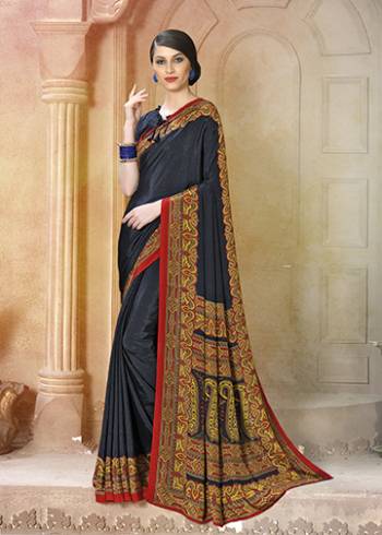 For Your Casuals Or Semi-Casuals, Grab This Light Weight Printed?Saree Fabricated On Crepe. Its Fabric IS Soft Towards Skin And Ensures Superb Comfort All Day Long. Buy Now