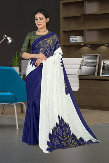 For Your Casuals Or Semi-Casuals, Grab This Light Weight Printed Saree Fabricated On Crepe. Its Fabric IS Soft Towards Skin And Ensures Superb Comfort All Day Long. Buy Now