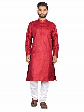 Grab This Amazing Pair Of Kurta And Chudidar For Men Fabricated On Cotton. This Kurta Is Suitable For Festive Wear Or Any Wedding Functions. It Is Light In Weight and Can Be Paired With Any Kind Of Bottom Like Chudidar, Pyjama Or Even Denims. Its Fabric Is Soft Towards Skin And Avialable In All Sizes. Buy Now.