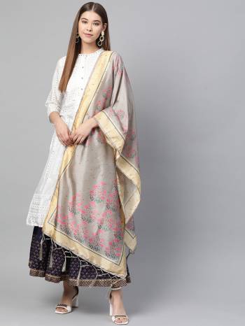 Grab This Classy Tassel Dupatta made from Jacquard Silk has decorative work like Digital Printed ,which makes it a smart pick for all occasions. You can wear this Dupatta in different styles Pairing Up With Different Kind Of Attires