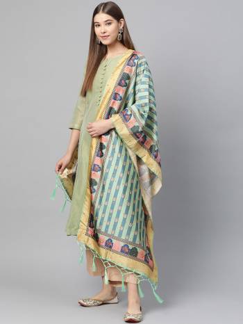 Grab This Classy Tassel Dupatta made from Jacquard Silk has decorative work like Digital Printed ,which makes it a smart pick for all occasions. You can wear this Dupatta in different styles Pairing Up With Different Kind Of Attires