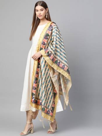 Grab This Classy Tassel Dupatta made from Jacquard Silk has decorative work like Digital Printed ,which makes it a smart pick for all occasions. You can wear this Dupatta in different styles Pairing Up With Different Kind Of Attires