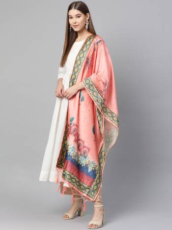 Grab This Classy Tassel Dupatta made from Jacquard Silk has decorative work like Digital Printed ,which makes it a smart pick for all occasions. You can wear this Dupatta in different styles Pairing Up With Different Kind Of Attires