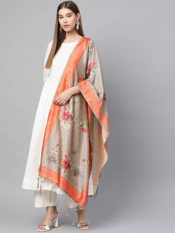 Grab This Classy Tassel Dupatta made from Jacquard Silk has decorative work like Digital Printed ,which makes it a smart pick for all occasions. You can wear this Dupatta in different styles Pairing Up With Different Kind Of Attires