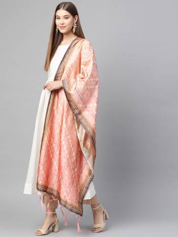 Grab This Classy Tassel Dupatta made from Jacquard Silk has decorative work like Digital Printed ,which makes it a smart pick for all occasions. You can wear this Dupatta in different styles Pairing Up With Different Kind Of Attires