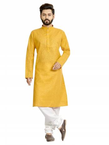 Take your ethnic style quotient to the next level by wearing this fashionable kurta set. which has been designed keeping the latest trends in mind. This set is a must have in a men's ethnic wardrobe. Tailored from finest fabric and fashioned with a banded collar for a dash of style. It will augment your look and make you the centre of attraction at any occasion.