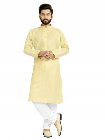 Take your ethnic style quotient to the next level by wearing this fashionable kurta set. which has been designed keeping the latest trends in mind. This set is a must have in a men's ethnic wardrobe. Tailored from finest fabric and fashioned with a banded collar for a dash of style. It will augment your look and make you the centre of attraction at any occasion.