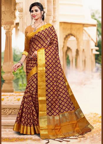 A Must Have Saree In Your Wardrobe Is Here With This Lovely Printed Saree. This Saree And Blouse Are Fabricated On Art Silk Which Is Light Weight And Also Gives A Rich Look To Your Personality.