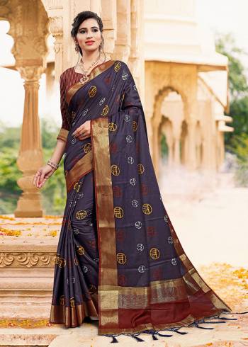 Here Is Pretty Silk Based Saree For Your Casual Or Semi-Casual Wear. This Saree And Blouse Are Fabricated On Art Silk Beautified With Prints And Broad Lace Border. 