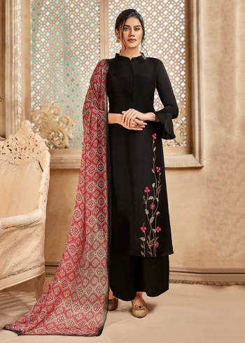 Grab This Very Beautiful And Elegant Looking Designer Straight Suit In Mauve Color Paired With Multi Colored Dupatta. Its Pretty Elegant Embroidered Top Is Fabricated On Satin Silk Paired With Santoon Bottom and Viscose Muslin Fabricated Printed Dupatta. 