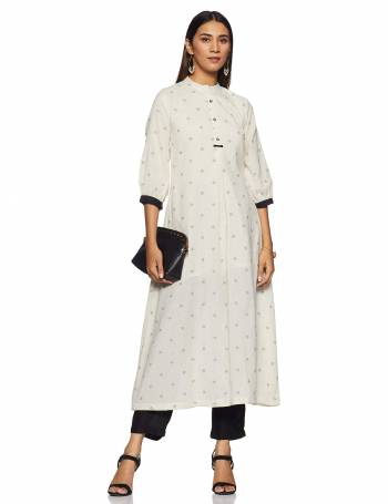 Be It Your College, Home Or Work Place, This Pretty Readymade Pair Of Kurti Is Suitable For All. Its Elegant White And Black Color And Light Weight Fabric Gives Rich Look To Your Personality. Buy Now.