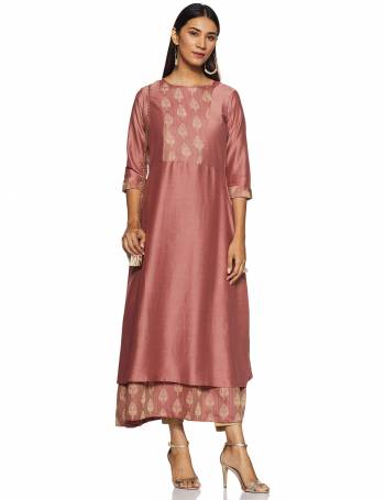 For Your Casual Or Semi-Casual Wear, Grab This Readymade Kurti In Dusty Pink Color . This Kurti Is Light Weight And Available In All Regular Sizes.