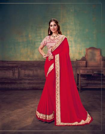 A modern take on the conventional saree ? this designer piece is a favourite among the young generation today ? With its simple and small border, a fresh color palatte and that designer ,the unique peplum style blouse and of course the
signature element of this collection ? the frills ? each component makes this a piece to grab at the earliest.