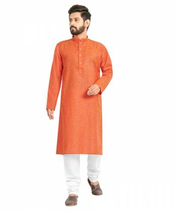 Take your ethnic style quotient to the next level by wearing this?fashionable kurta set. which has been designed keeping the latest trends in mind. This set is a must have in a men's ethnic wardrobe. Tailored from finest fabric and fashioned with a banded collar for a dash of style. It will augment your look and make you the centre of attraction at any occasion.