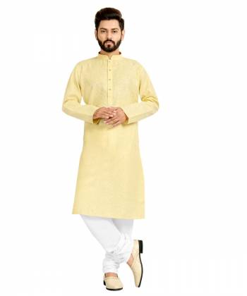 Take your ethnic style quotient to the next level by wearing this?fashionable kurta set. which has been designed keeping the latest trends in mind. This set is a must have in a men's ethnic wardrobe. Tailored from finest fabric and fashioned with a banded collar for a dash of style. It will augment your look and make you the centre of attraction at any occasion.