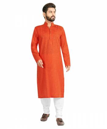 Take your ethnic style quotient to the next level by wearing this?fashionable kurta set. which has been designed keeping the latest trends in mind. This set is a must have in a men's ethnic wardrobe. Tailored from finest fabric and fashioned with a banded collar for a dash of style. It will augment your look and make you the centre of attraction at any occasion.