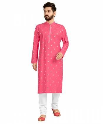 Take your ethnic style quotient to the next level by wearing this?fashionable kurta set. which has been designed keeping the latest trends in mind. This set is a must have in a men's ethnic wardrobe. Tailored from finest fabric and fashioned with a banded collar for a dash of style. It will augment your look and make you the centre of attraction at any occasion.