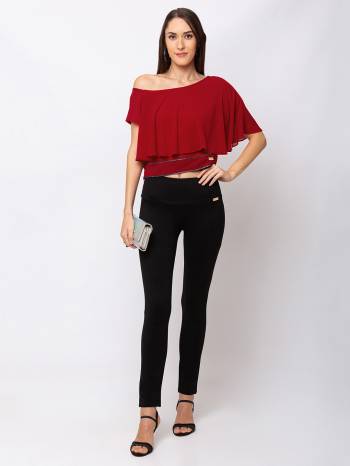 Grab This Beautiful Western Top For Your Semi-Casuals. This Pretty Top Can Be Paired With Denims, Pants Or Jeggins. Also It Is Available In All Regular Sizes. Buy Now