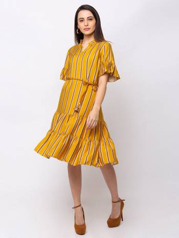 Here Is A Trendy and Pretty Readymade One-Piece For Party Wear Or Outing. It Is Light In Weight And Its Fabric Ensures Superb Comfort All Day Long.