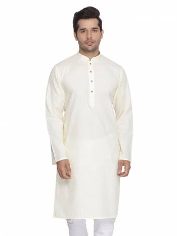 Take your ethnic style quotient to the next level by wearing this?fashionable kurta set. which has been designed keeping the latest trends in mind. This set is a must have in a men's ethnic wardrobe. Tailored from finest fabric and fashioned with a banded collar for a dash of style. It will augment your look and make you the centre of attraction at any occasion.