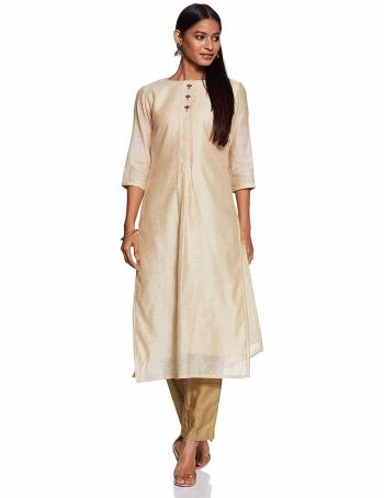 Flaunt your Rich And Elegant Taste Wearing This Readymade Kurti In Cream Color Fabricated On Art Silk. Its Rich Fabric And Color Will Earn You Lots Of Compliments From Onlookers.