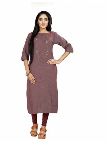 Grab This Simple and Elegant Looking Readymade straight Cut Kurti In Pink color. This Kurti Is Fabricated On Rayon And Comes With A Matching Mask. Buy Now.