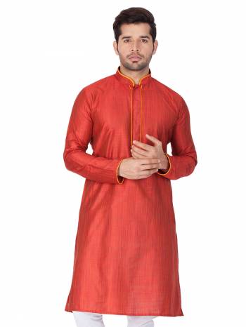 Grab This Amazing Pair Of Kurta And Chudidar For Men Fabricated On Cotton Silk And Cotton Respectively. This Kurta Is Suitable For Festive Wear Or Any Wedding Functions. It Is Light In Weight and Can Be Paired With Any Kind Of Bottom Like Chudidar, Pyjama Or Even Denims. Its Fabric Is Soft Towards Skin And Avialable In All Sizes. Buy Now.