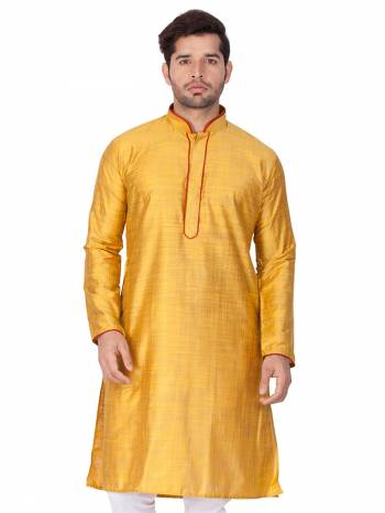 Grab This Amazing Pair Of Kurta And Chudidar For Men Fabricated On Cotton Silk And Cotton Respectively. This Kurta Is Suitable For Festive Wear Or Any Wedding Functions. It Is Light In Weight and Can Be Paired With Any Kind Of Bottom Like Chudidar, Pyjama Or Even Denims. Its Fabric Is Soft Towards Skin And Avialable In All Sizes. Buy Now.