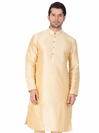 Take your ethnic style quotient to the next level by wearing this fashionable kurta set. which has been designed keeping the latest trends in mind. This set is a must have in a men's ethnic wardrobe. Tailored from finest fabric and fashioned with a banded collar for a dash of style. It will augment your look and make you the centre of attraction at any occasion