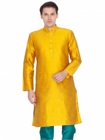 Take your ethnic style quotient to the next level by wearing this fashionable kurta set. which has been designed keeping the latest trends in mind. This set is a must have in a men's ethnic wardrobe. Tailored from finest fabric and fashioned with a banded collar for a dash of style. It will augment your look and make you the centre of attraction at any occasion