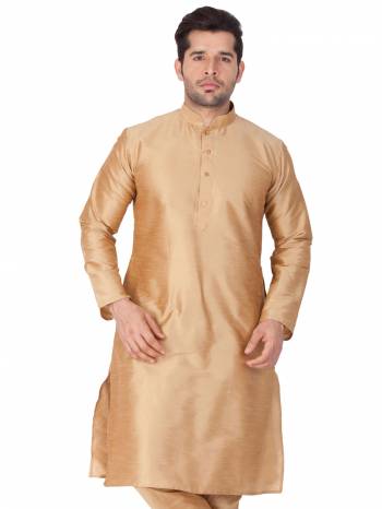 Take your ethnic style quotient to the next level by wearing this fashionable kurta set. which has been designed keeping the latest trends in mind. This set is a must have in a men's ethnic wardrobe. Tailored from finest fabric and fashioned with a banded collar for a dash of style. It will augment your look and make you the centre of attraction at any occasion