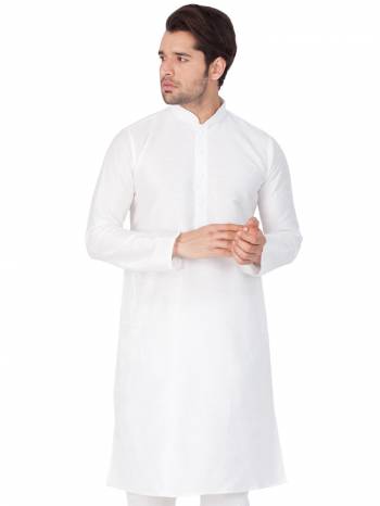 Take your ethnic style quotient to the next level by wearing this fashionable kurta set. which has been designed keeping the latest trends in mind. This set is a must have in a men's ethnic wardrobe. Tailored from finest fabric and fashioned with a banded collar for a dash of style. It will augment your look and make you the centre of attraction at any occasion